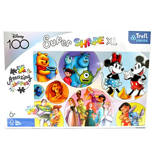 Disney Szereplők Színvilága 160db-os XL méretű puzzle - Trefl