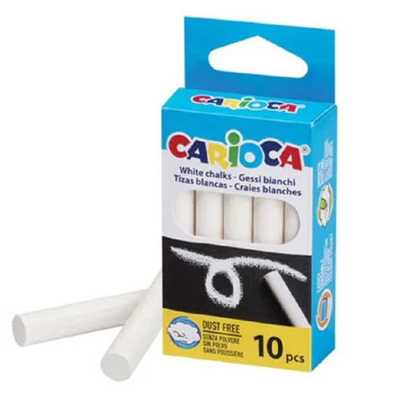10 db-os fehér táblakréta szett - Carioca