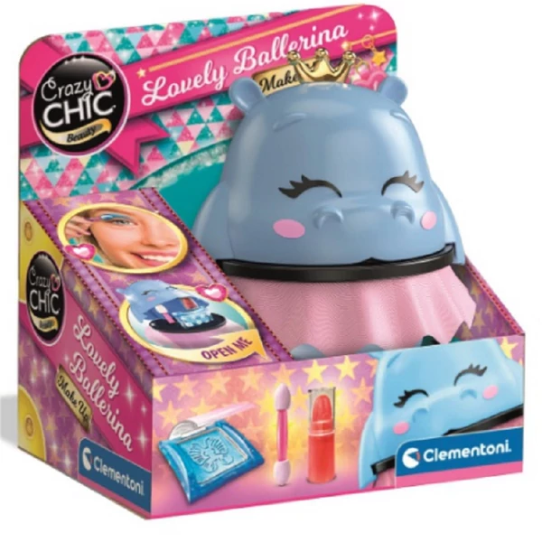 Crazy Chic Ballerina Collection: Balerina Víziló sminkszett tárolóban - Clementoni