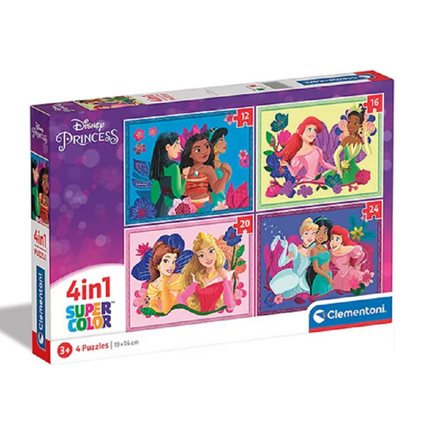Disney hercegnők 4 az 1-ben puzzle - Clementoni