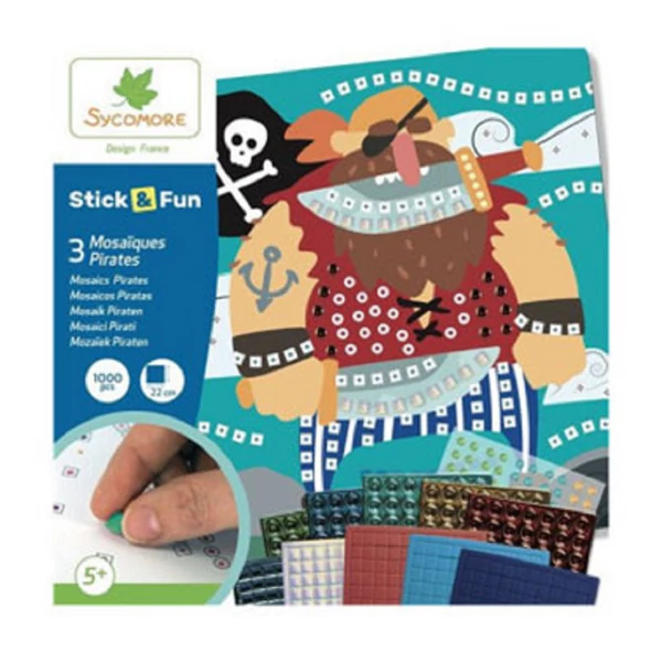 Stick'N Fun mozaikkép készítő készlet - Kalózok