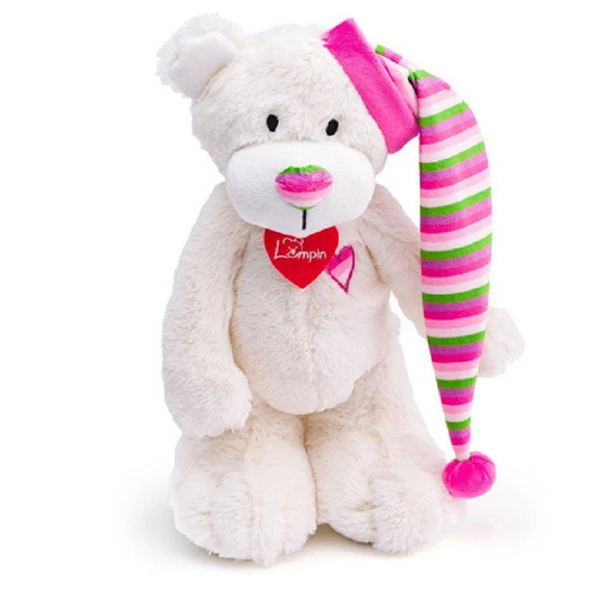 Theodor maci plüss fehér színben 35cm - Lumpin