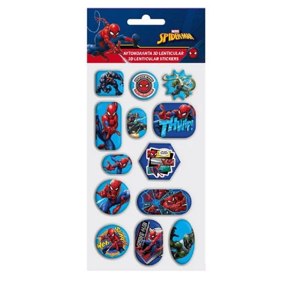 Marvel: Pókember 3D-s hologramos 13db-os matrica szett