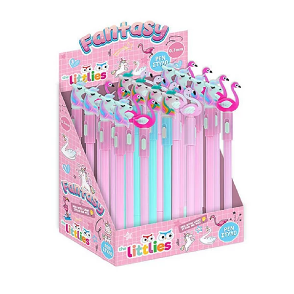 Unikornis/Flamingós golyóstoll LED-el