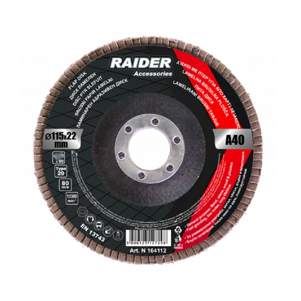 Raider csiszolótárcsa 115*22 mm P40 5205225