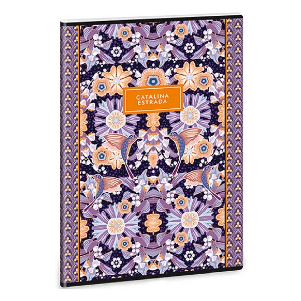 Ars Una: Catalina Estrada Flower Lili extra kapcsos négyzethálós kockás füzet 40 lapos A/4