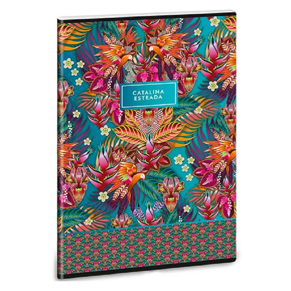 Ars Una: Catalina Estrada Guaviare-Blue extra kapcsos négyzethálós kockás füzet 40 lapos A/4