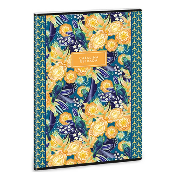 Ars Una: Catalina Estrada Parrot extra kapcsos négyzethálós kockás füzet 40 lapos A/4