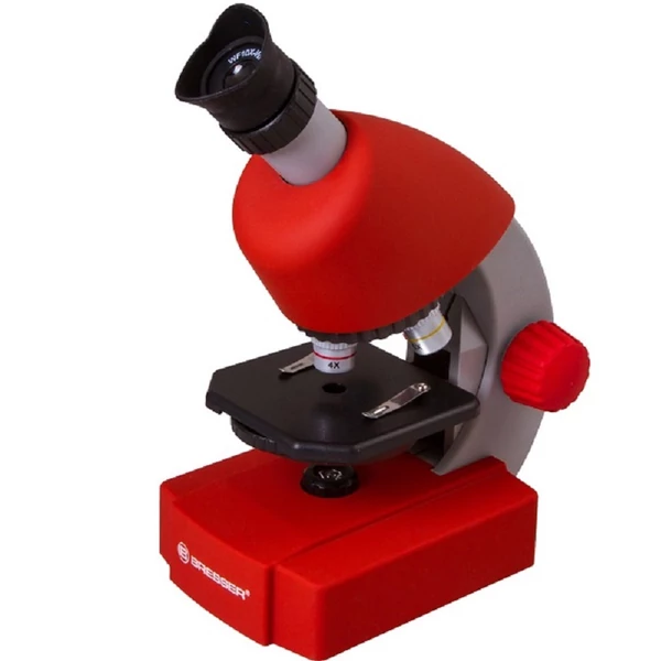 Bresser Junior 40x-640x mikroszkóp, piros - 70122