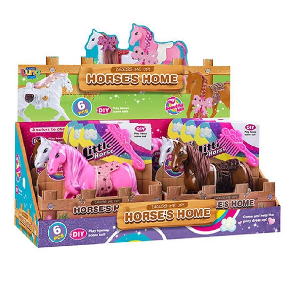 Lovas öltöztető játék többféle változatban