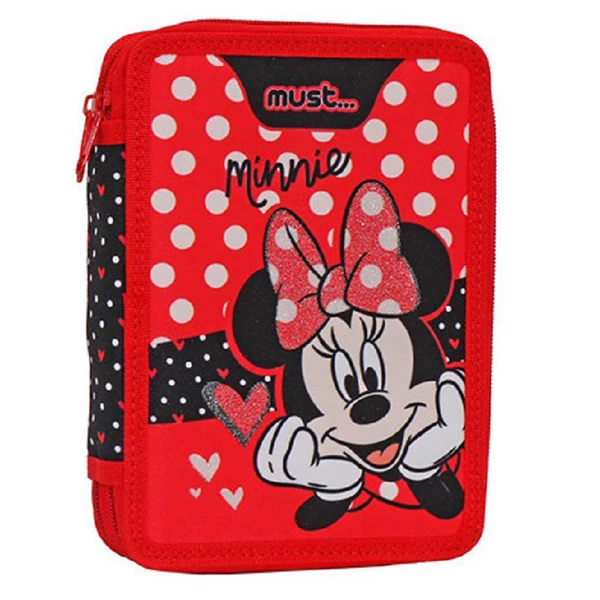 Must: Disney Minnie egér 2 rekeszes töltött tolltartó