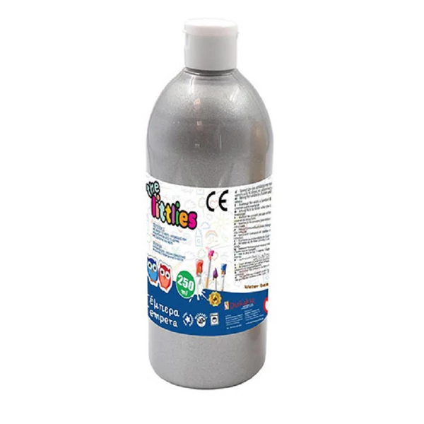 The Littlies: Ezüst színű tempera 250ml