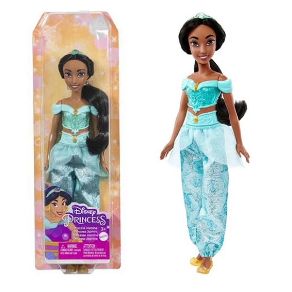 Disney Hercegnők: Csillogó Jázmin hercegnő baba - Mattel