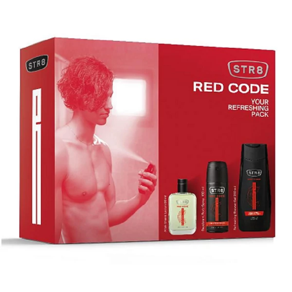 STR8 red code ajándékcsomag 