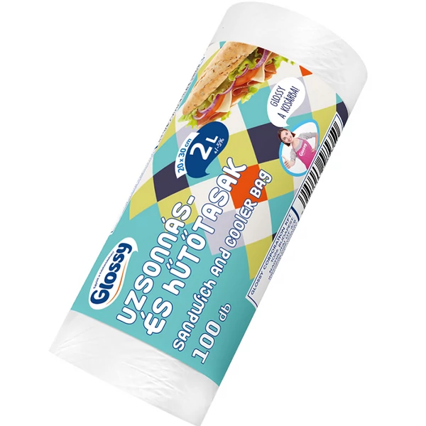Glossy uzsonnás tasak/hűtőtasak 2l 20x30 cm 100db K-11121-023