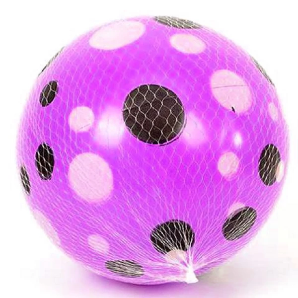 Lila gumilabda pöttyös mintával 23cm