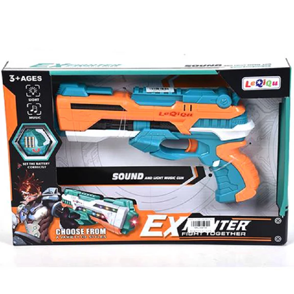 ExFighter elektromos játék pisztoly fény és hang effektekkel