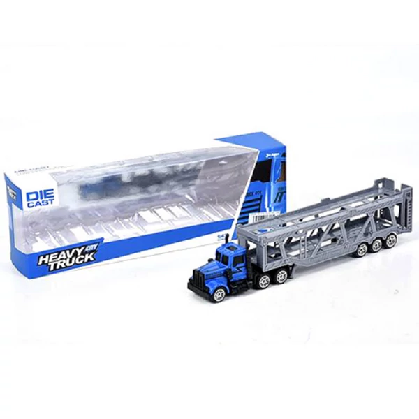 Fém csőrös autószállító kamion