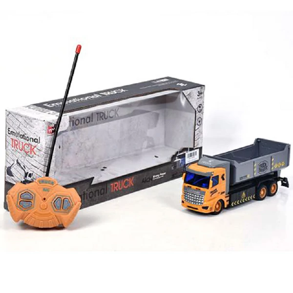 RC Távirányítós billencs építőipari kamion fénnyel 1/48 27MHz 20cm