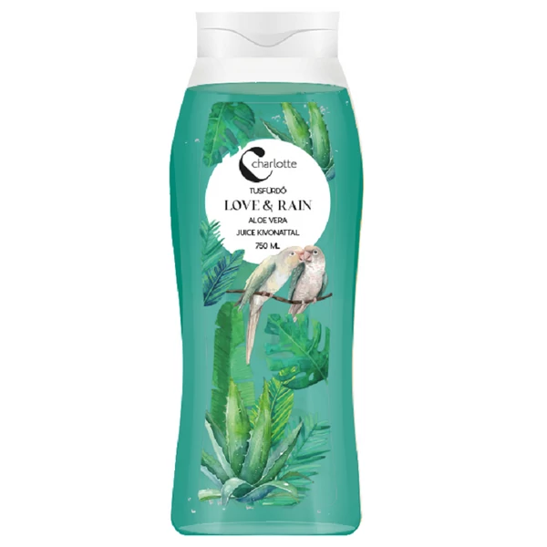 Charlotte Love&Rain aloe vera juice kivonattal tusfürdő 750ml