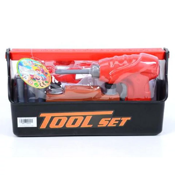 Szerszámos láda játékszett játék fúrógéppel