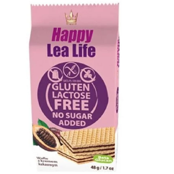 Lea Life kakós hozzáadott cukor-, glutén-, laktóz mentes ostya 48g