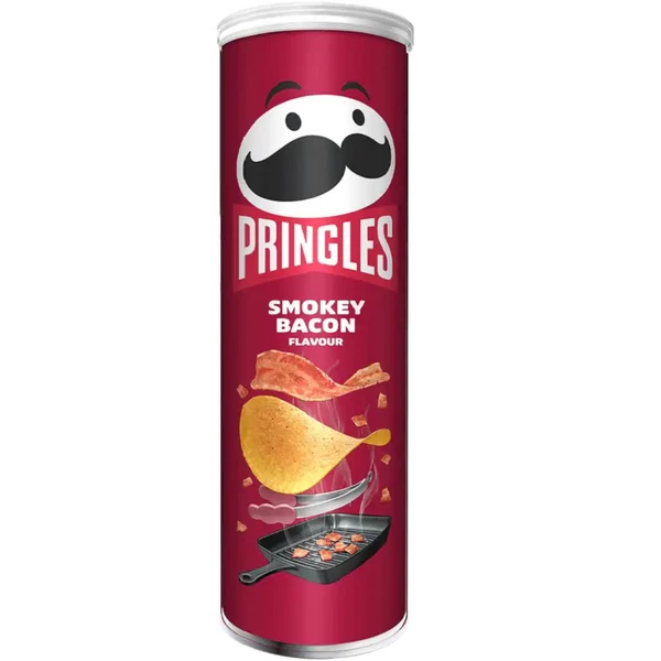 Pringles Smoky Bacon ízesítésű snack 165g