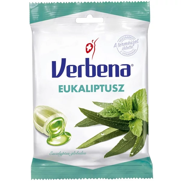 Verbena töltött cukor 60g Eukailptusz extra strong 