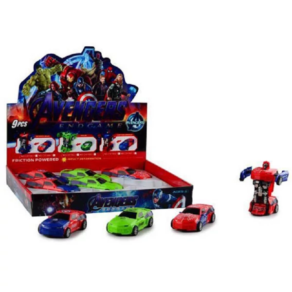 Bosszúállók átalakítható autó fénnyel többféle változatban 1db
