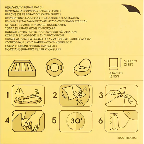 Bestway: Javító tapasz szett 6,5x6,5cm 10db