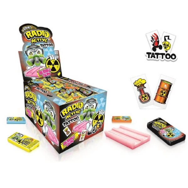 Johny Bee "Radio active" rágó+tetoválás 200x5g
