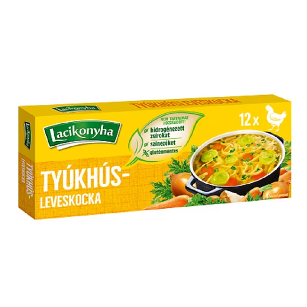 Lacikonyha tyúkhúsleves kocka 120g
