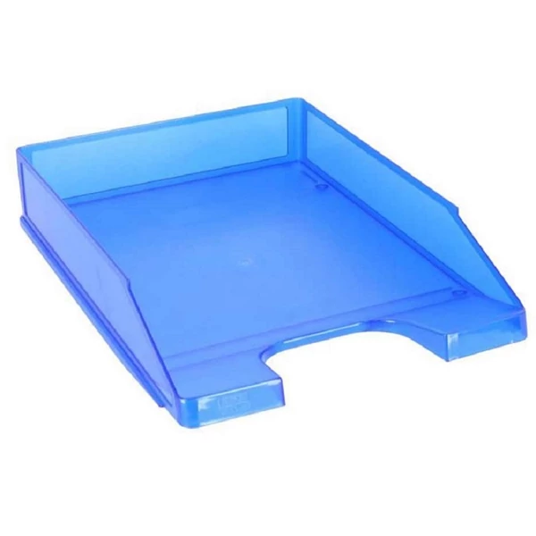 Spirit: Kék színű áttetsző irattálca A4-es