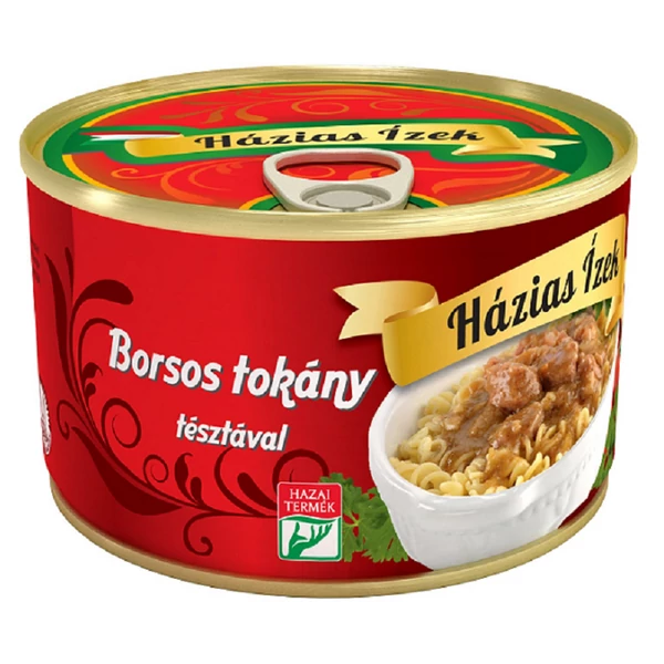 Házias Ízek borsos tokány tésztával 400 g