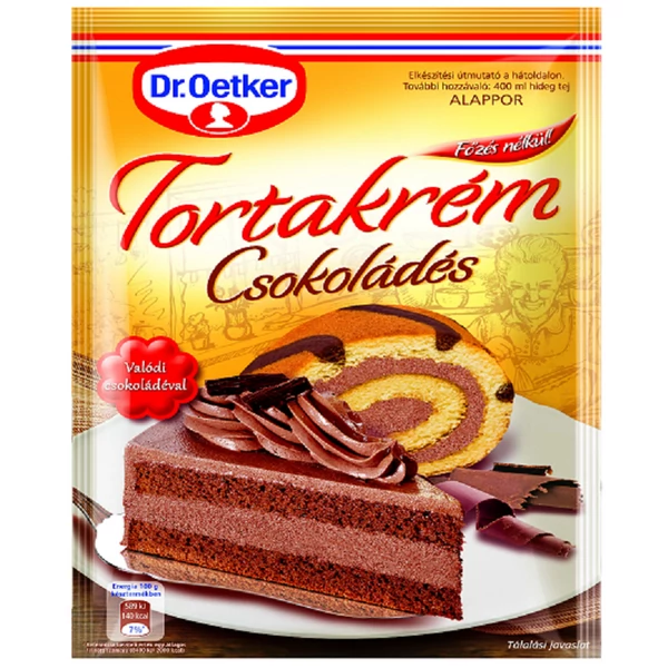 Dr. Oetker csokoládés tortakrém alappor 145 g