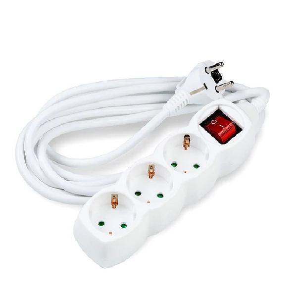 Technik elosztó kapcsolós 3-as 1,5M fehér MT3W1,5MS1,5-W