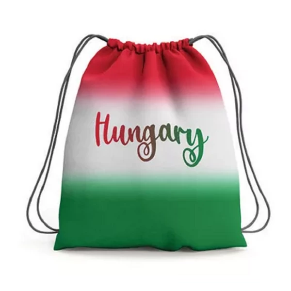 Nemzeti színű tornazsák hungary felirattal EB2024