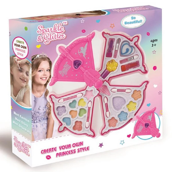 Sparkle & Glitter nyíl alakú sminkpaletta kiegészítőkkel