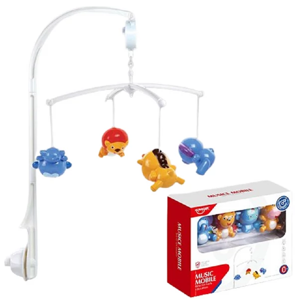 Zenélő kiságyforgó szafari állatokkal