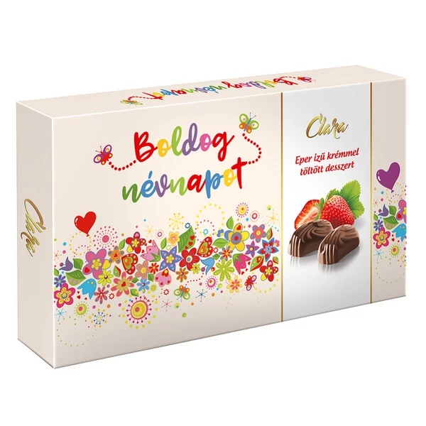 Clara boldog névnapot feliratos desszert 125g