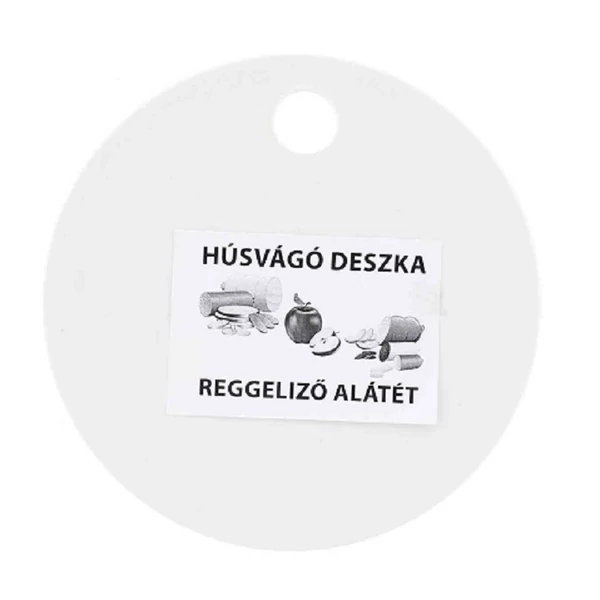 Vágódeszka kerek műanyag 