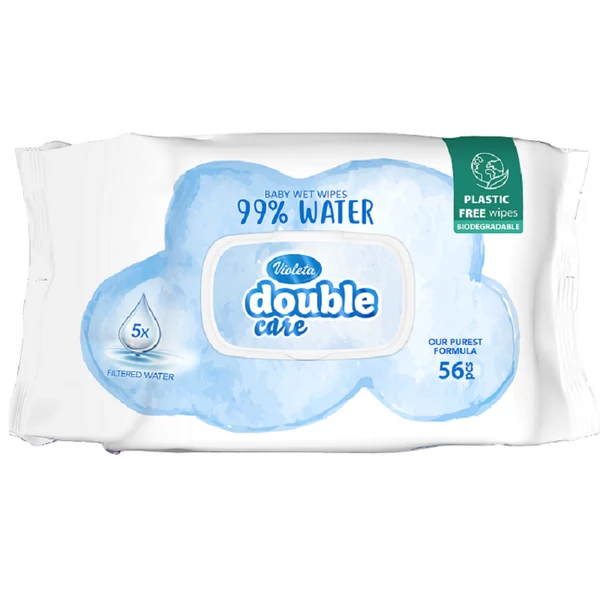 Violeta double care popsitörlő 56db-os kiszerelésben 