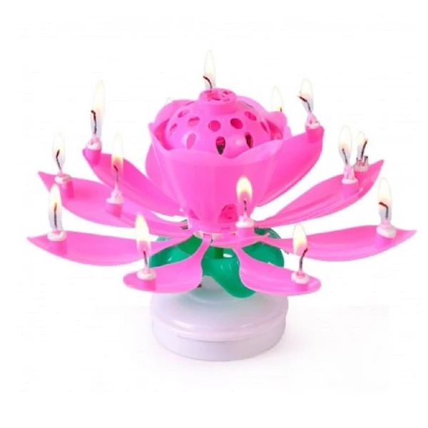 Zenélő tortadísz virág mintával 