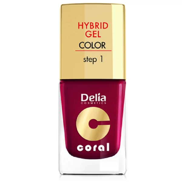Delia hybrid gel burgundi vörös színű körömlakk 11ml 12