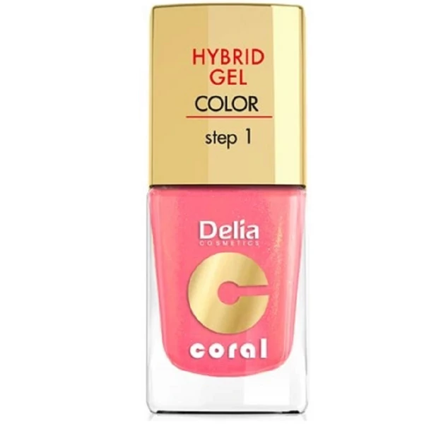 Delia hybrid gel pink csillámos színű körömlakk 11ml 16