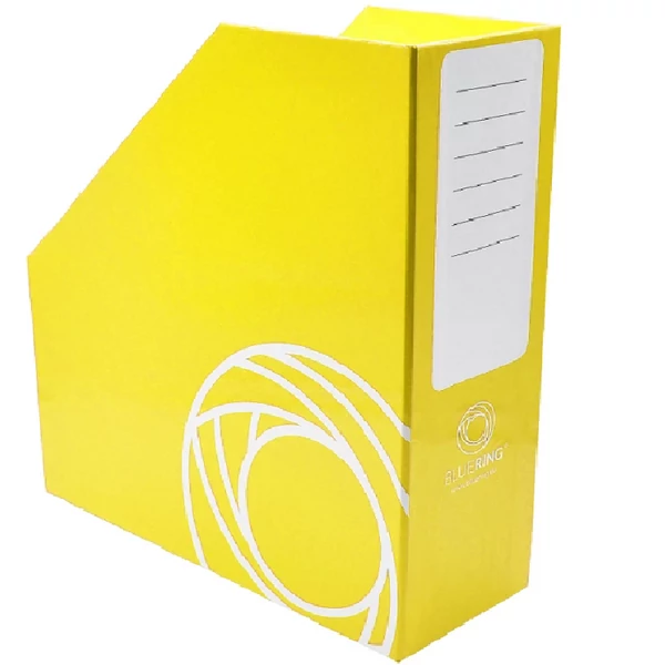 Merevfalú irattartó papucs citromsárga színben 9cm