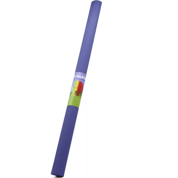 Krepp papír sötétkék színben 200x50cm