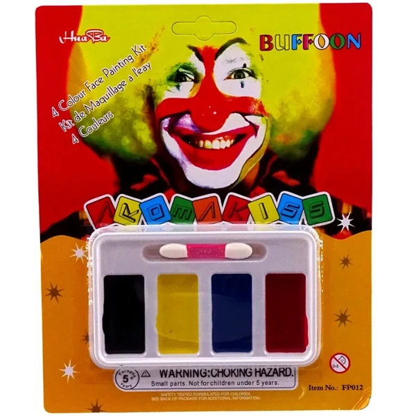 Játék arcfesték szett 4 színnel és applikátorral 72550