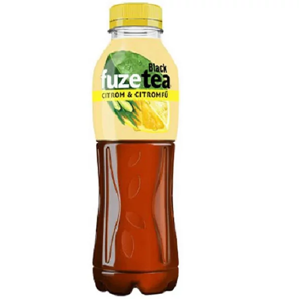 FuzeTea szénsavmentes citrom- és citromfűízű üdítőital fekete tea kivonattal - 500 ml