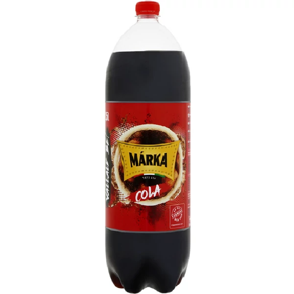 Márka cola ízű szénsavas üdítőital, cukorral és édesítőszerekkel 2,5 l - csak egyedi szállítással vagy személyes átvétellel